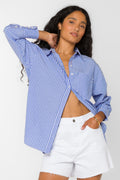 Waylon Blue White Stripe Shirt