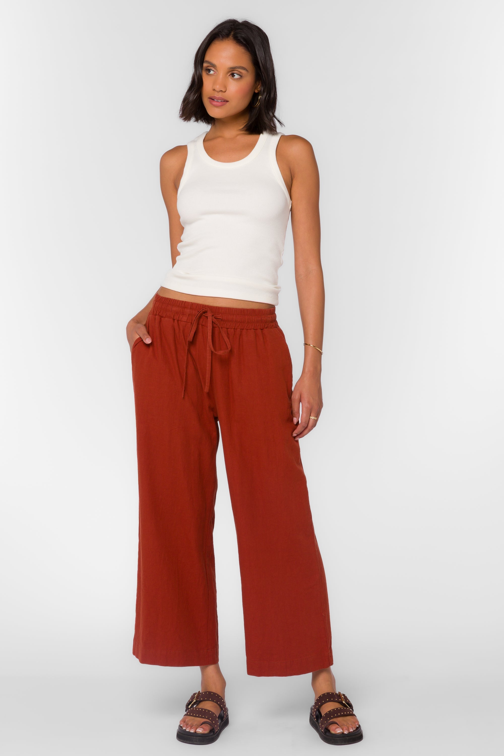 Wendy Henna Brown Pants