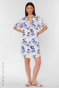 Wilda Blue Floral Patch Dress