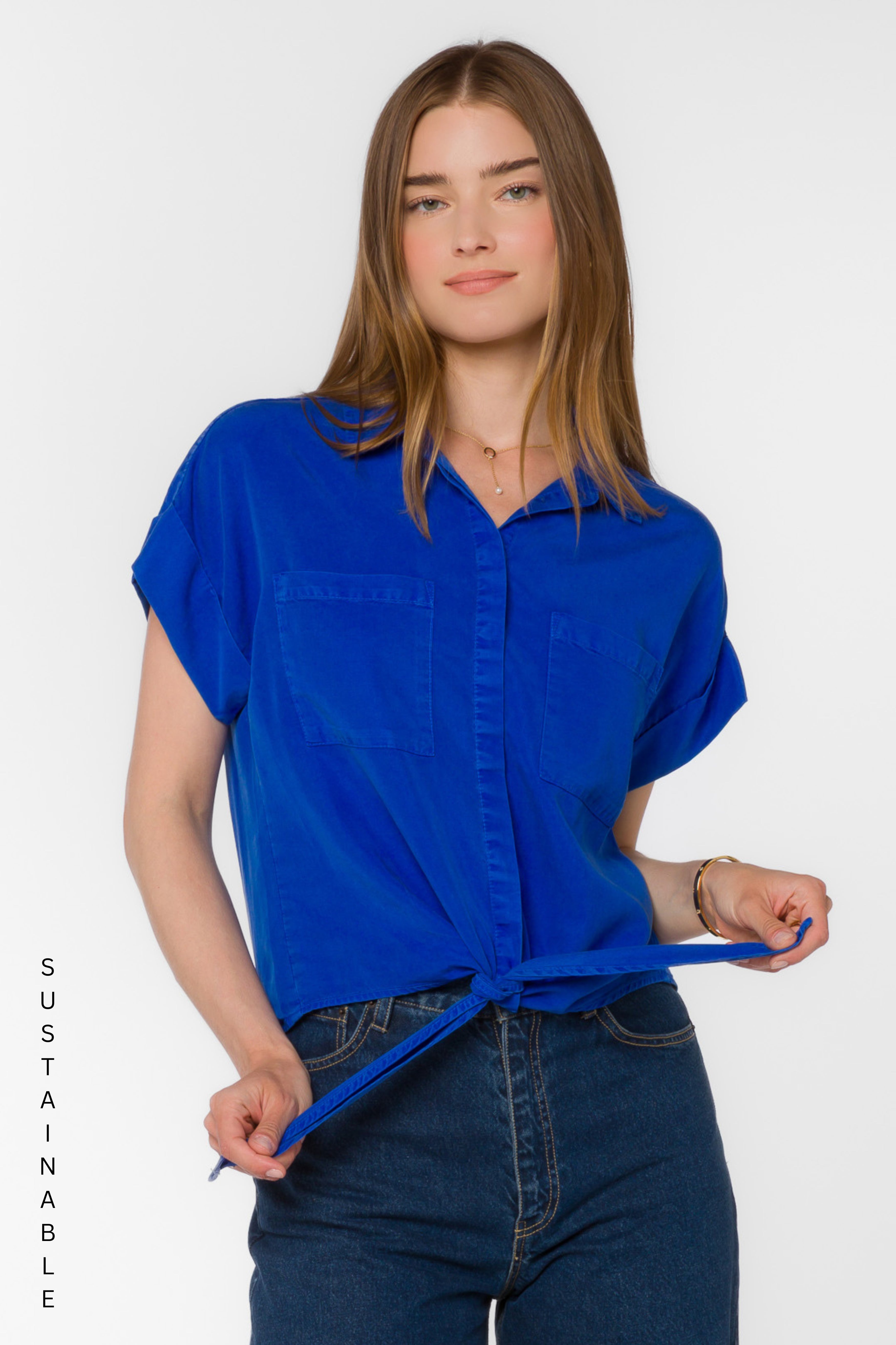 Zuria Marine Blue Shirt